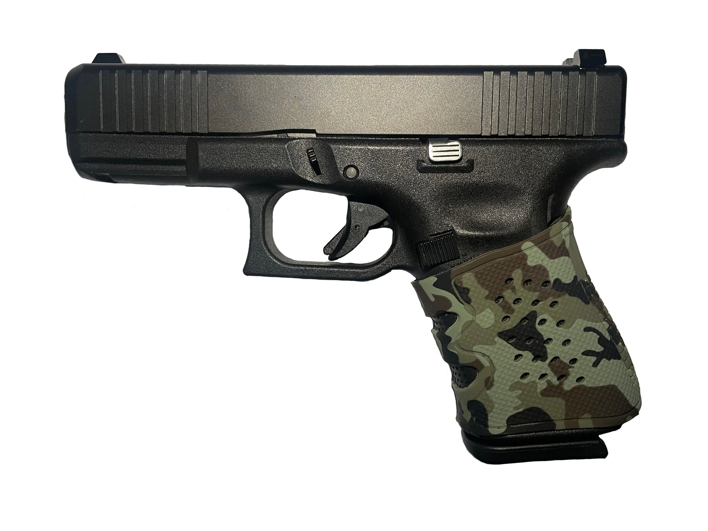 Tactical Grip Sleeve for Glock 17 19 19x 20 21 22 23 25 31 32 34 35 37 38 41 43x 44 45 48 (15 Colors) (Fully Washable)