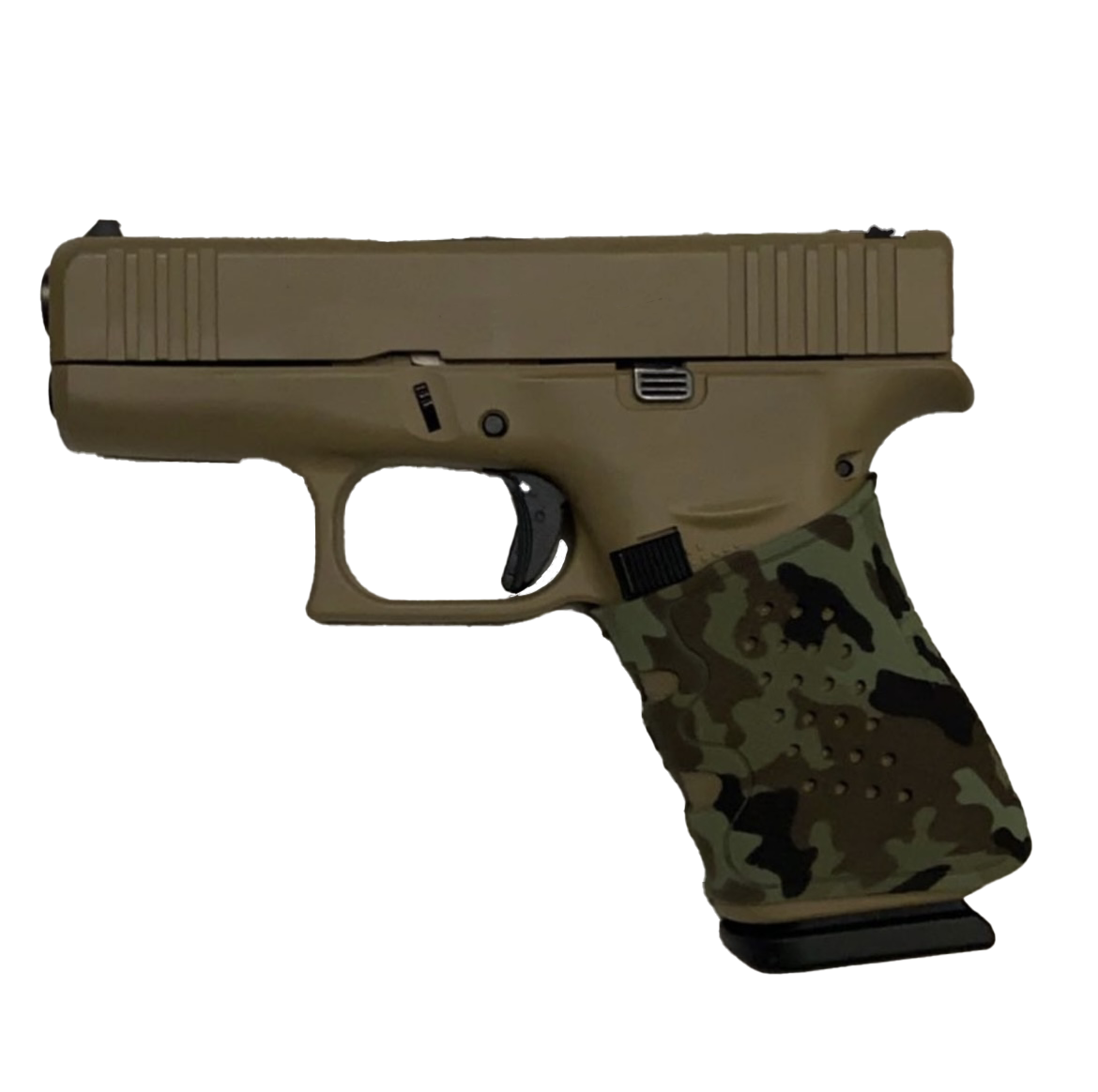 Tactical Grip Sleeve for Glock 17 19 19x 20 21 22 23 25 31 32 34 35 37 38 41 43x 44 45 48 (15 Colors) (Fully Washable)