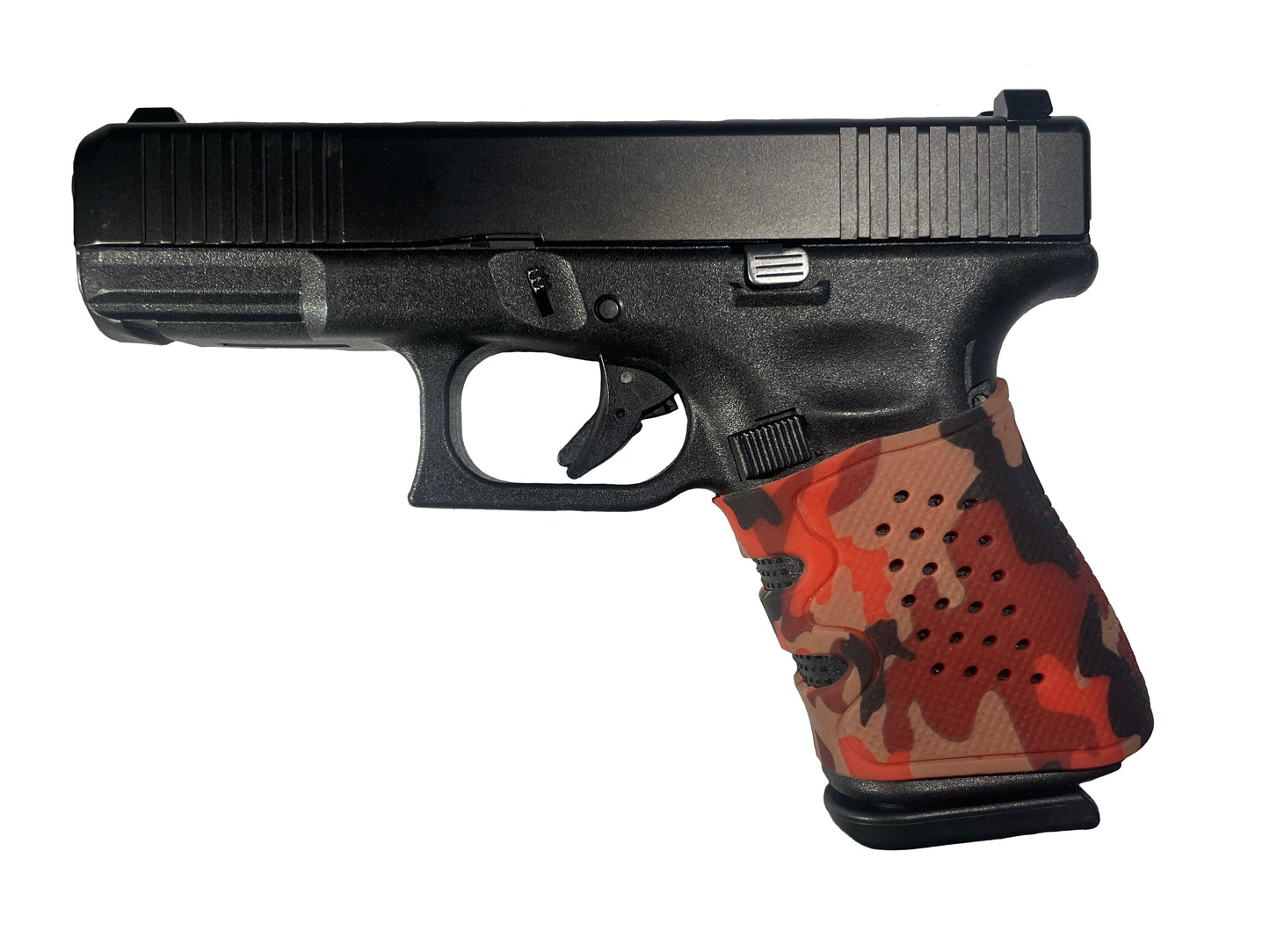 Tactical Grip Sleeve for Glock 17 19 19x 20 21 22 23 25 31 32 34 35 37 38 41 43x 44 45 48 (15 Colors) (Fully Washable)
